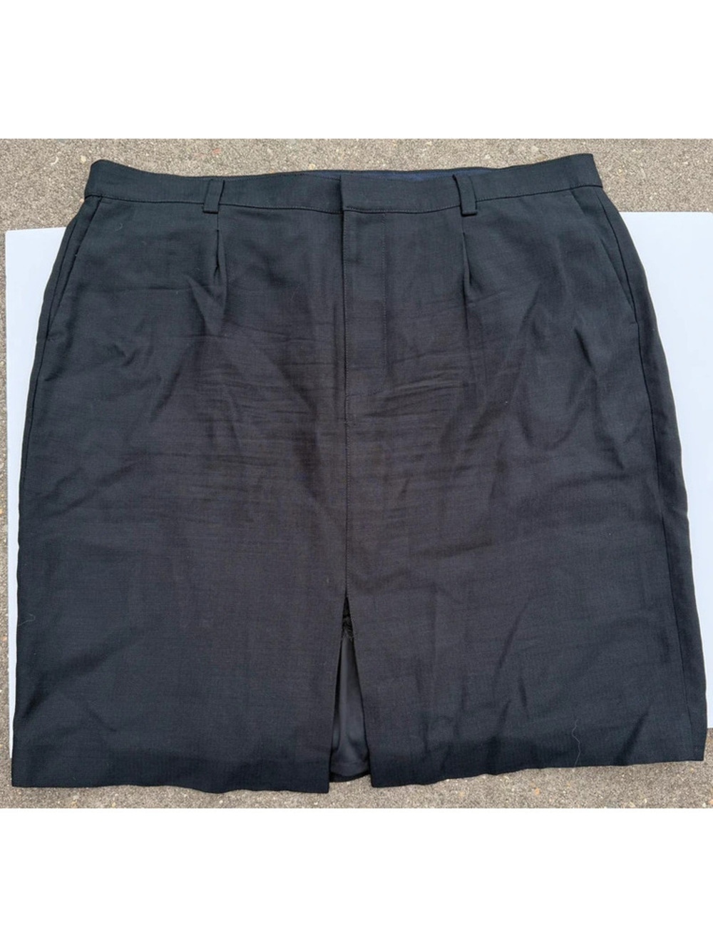 NWOT J Crew black knee length sheath skirt size 18